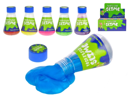 6asst color Professor Slime - slime w/oil looking in laboratory bottle 12pcs in DBX