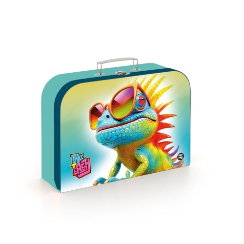 Children's laminated briefcase 34 cm - Chameleon