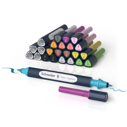 Popisovač Schneider Paint-It 040 Twin marker box 27 ks