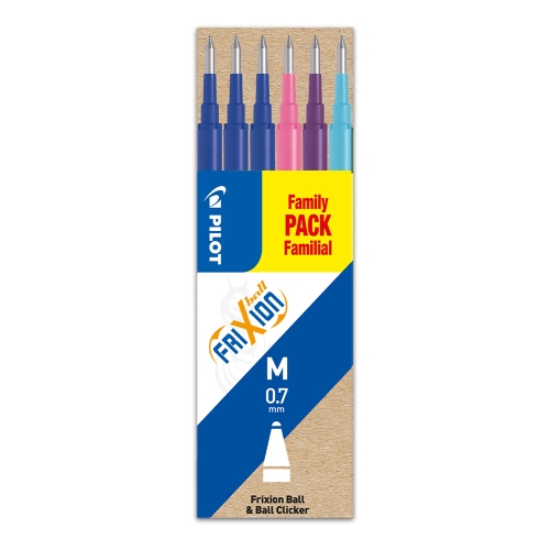 Pilot Frixion Erasable Gel Ink Refill 6 Pack