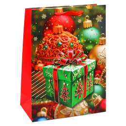 Christmas Gift Bag, 40x30x12 cm (assortment of 4 designs - price per piece) (1)
