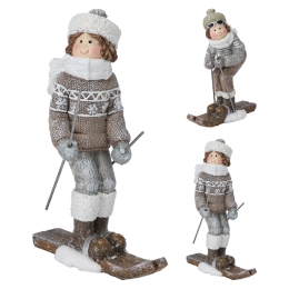 Figure - Children on skis 16 cm (2 variants)