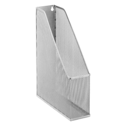 Wire magazine rack, silver
