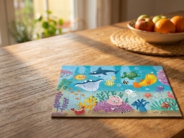60pcs of 32x23cm Underwater world puzzle in PBX (1)