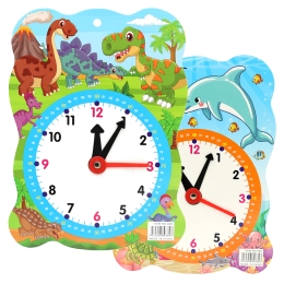 Children's paper clock with animals (mix of designs) (2)