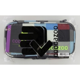 COOCAZOO PencilDenzel pencil case, Checkmate Blue Red - Gift (1)
