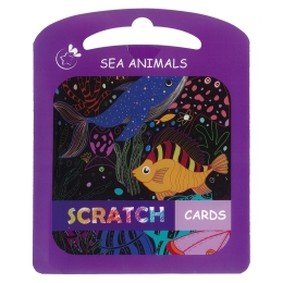 Scratch cards A5 (mix of 4 motifs) 4 pcs + wooden pen (4)