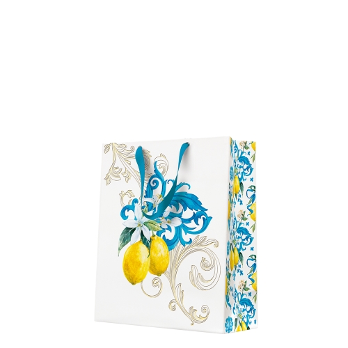Darčeková taška medium 20x25x10 cm Baroque Lemon