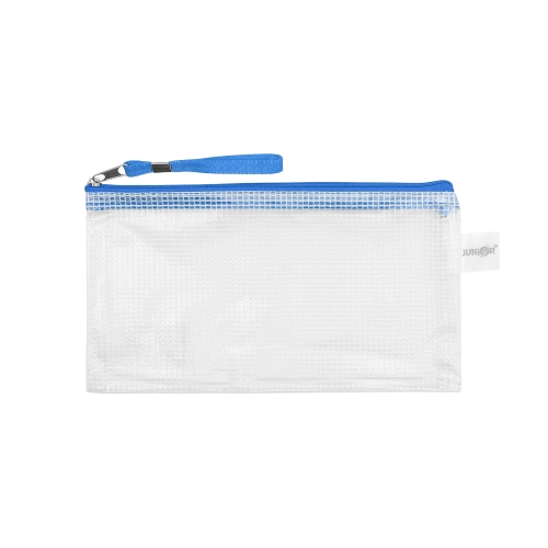 Obálka so zipsom sieťovaná PVC/DL, modrá