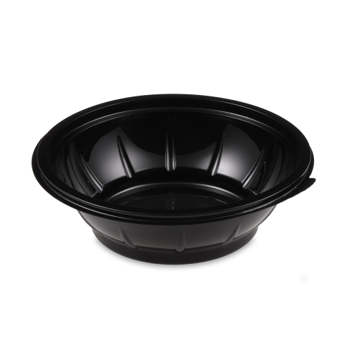 Salad bowl (PET) black O176mm 500ml [50 pcs]