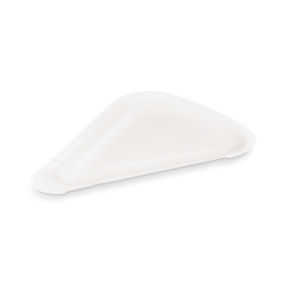 Paper pizza tray (FSC Mix) triangular white 26.5 x 20 cm [250 pcs]