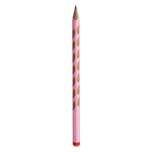 Ceruzka grafitová STABILO EASY pre pravákov, pastelovo ružová