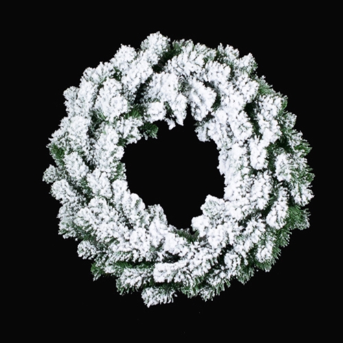 Decoration - Snowy wreath 45 cm