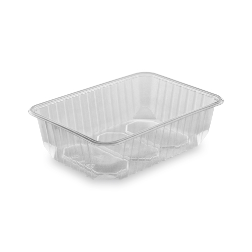 Vanička hranatá priehľadná 186 x 133 x 52 mm, 750 ml, 50 ks
