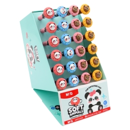 M&G iErase 0.7 mm Soft Animals Bear Gel Pen / Eraser Pen - Blue Ink (Assorted / Price (1)