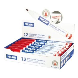 Popisovač MILAN Whiteboard Marker 4,7 mm, červený (1)