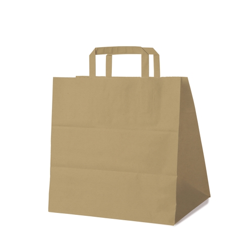 Paper bag brown 32+21 x 33 cm [250 pcs]