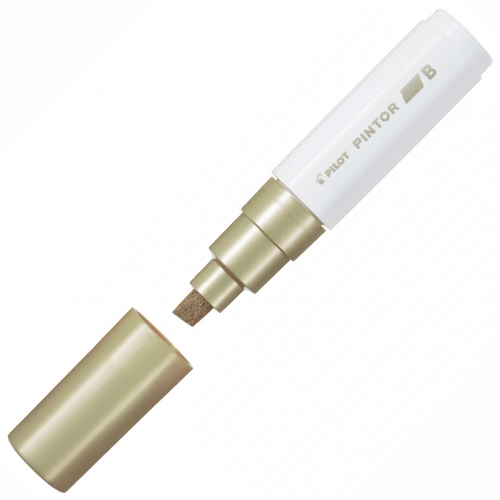 Pintor, PO, Broad, acrylic marker gold