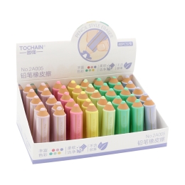 Round eraser - crayon (mix 6 colours) (1)