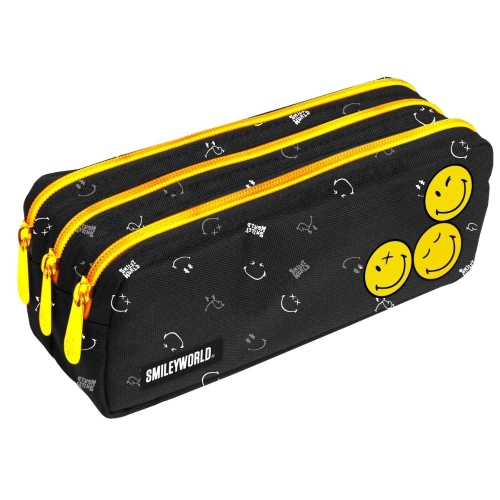 Case case JUMBO 3 zippers - Smiley World