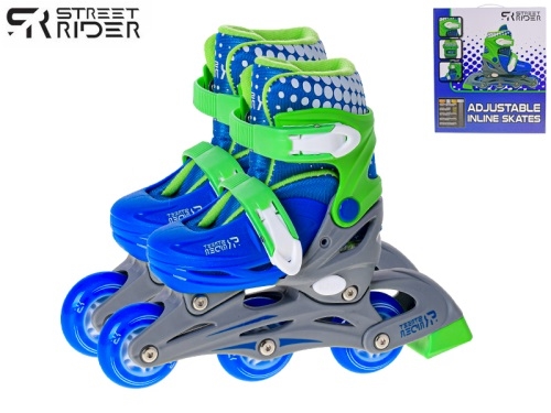 Street Rider kolieskové korčule modro-zelené veľ. 30-33 v krabičke