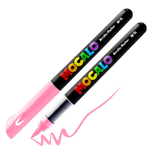 M&G MOCALO Acrylic Marker, brush tip - Pink 205