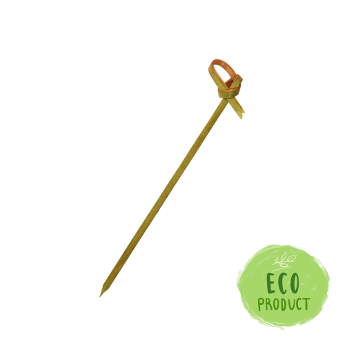 Bamboo skewers for canapés knot 10 cm, (100 pcs in a pack.)