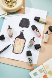 Zvýrazňovač - STABILO BOSS MINI Naturevibes - bahenná zelená (6)