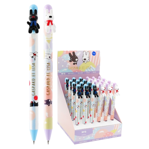 M&G Gaspard et Lisa Gel Pen, 0.5 mm tip - blue ink (assorted / price per piece)