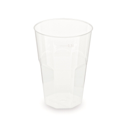 Returnable cup (PP) reusable extra-strong Cocktail O81mm 0.3L [15 pcs]