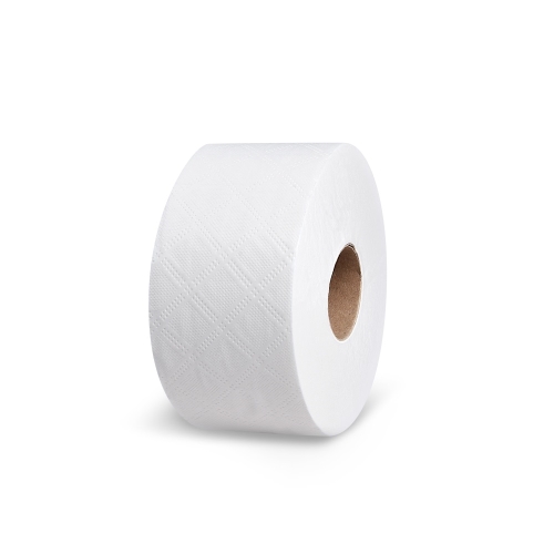 Toilet paper (FSC Mix) 2-ply white `JUMBO` O18cm 100m 445 scraps [12 pcs]