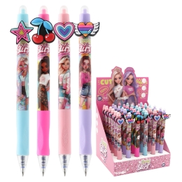 Pero gélové /gumovacie JUNIOR Honey Girl 0,5 mm - modrá náplň /1ks