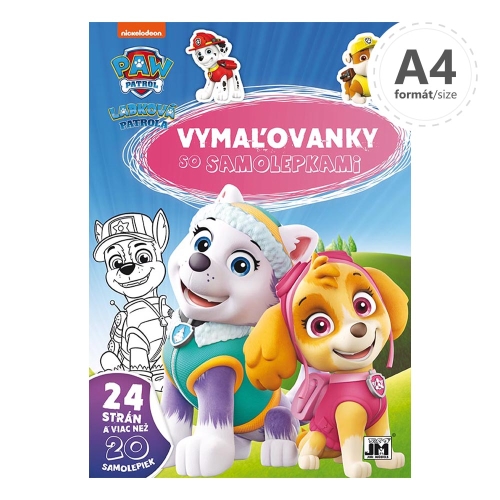 Coloring book JM A4 Paw patrol + stickers
