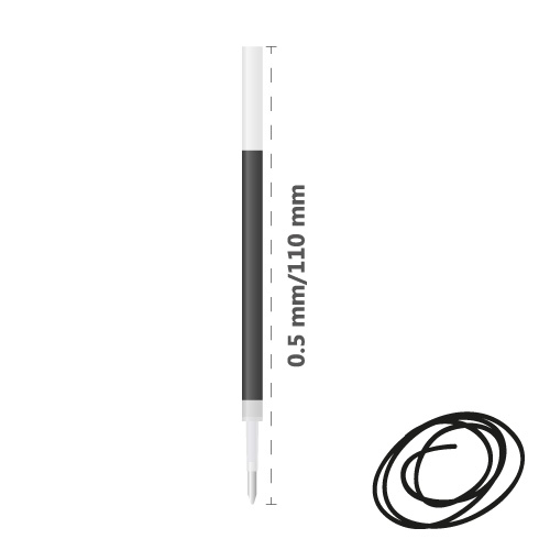 Gel refill DONG-A U-Knock 0.5 mm - black