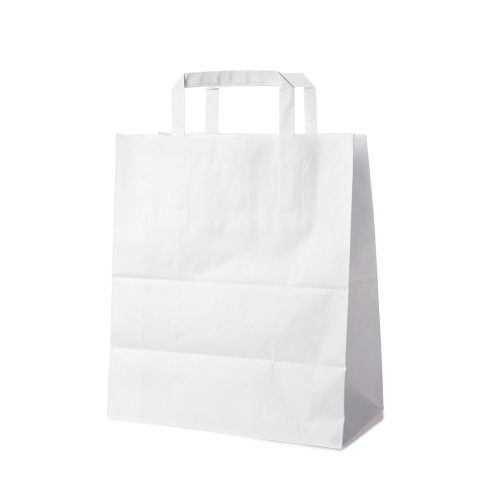 Paper bags 26x14x32 cm, white 50 pcs