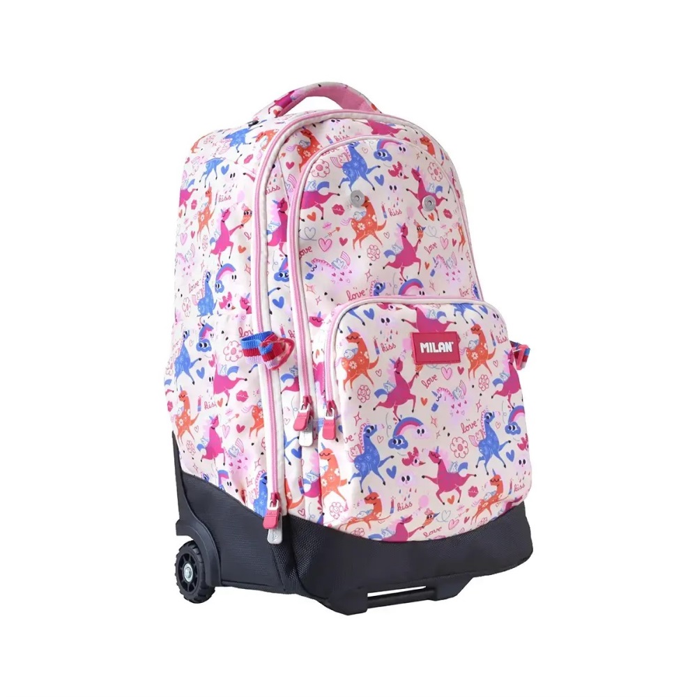 Cestovný kufor na kolieskach 60L (3-dielny set) MILAN séria Flowicorn