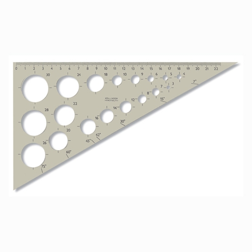 KOH-I-NOOR triangle with circles