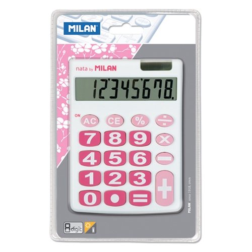 Kalkulačka MILAN stolová 8-miestna 151708 biela
