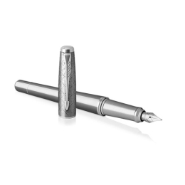 Fountain pen PARKER URolleran Premium Silver Powder CT -F- (1)