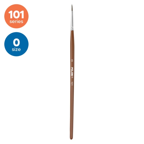 Poney hair brush round Nr. 0, 101 MILAN