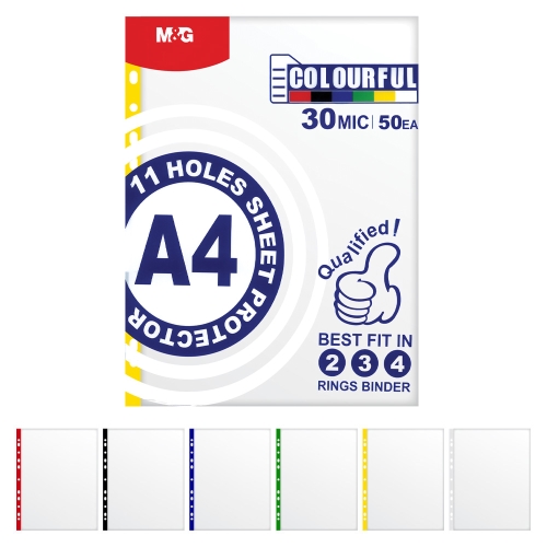 Euro envelope A4 30 µm transparent with colour mark (50 pcs)