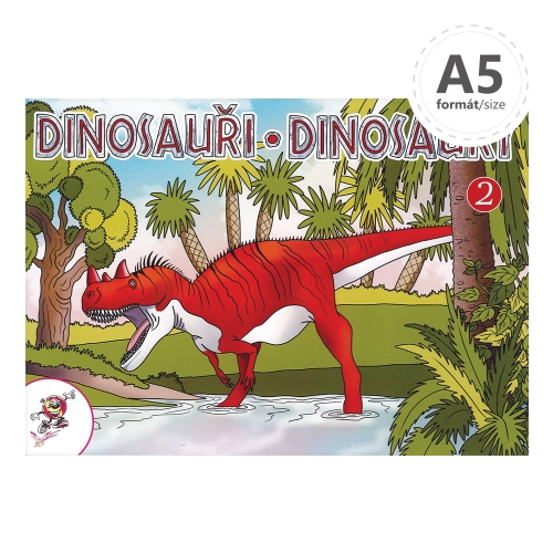 Coloring book A5 LUX - Dinosaurs