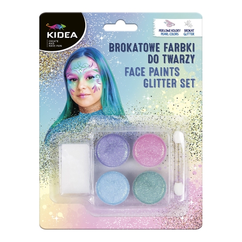 Glitter face paints - 4 colors (set)
