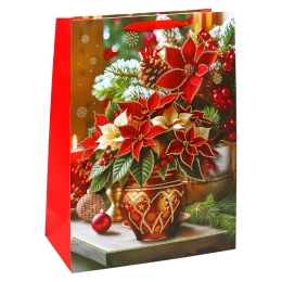 Christmas Gift Bag 23x18x10 cm (assortment of 4 designs - price per piece) (2)