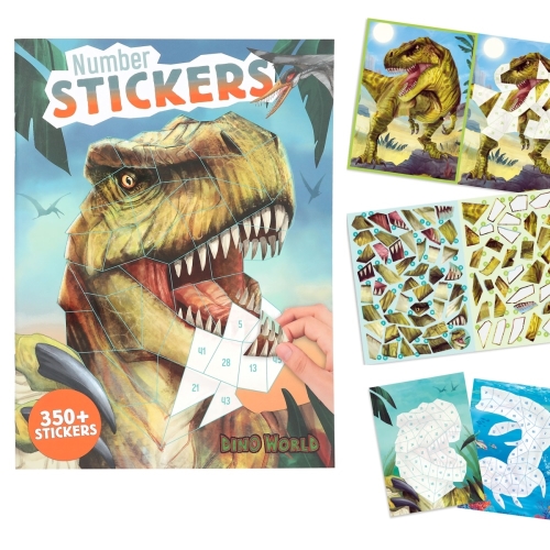 Kreatívny zošit Dino World + 350 samolepiek