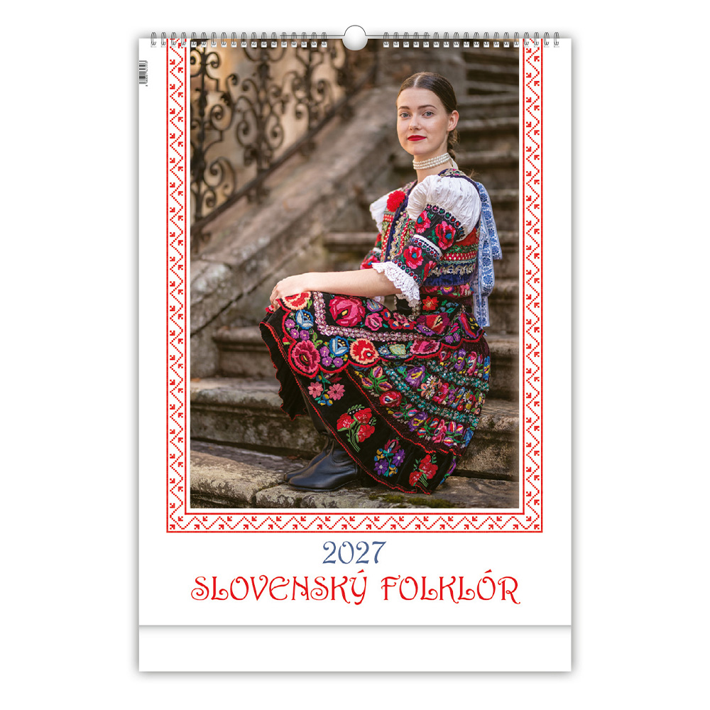 Kalendár nástenný Slovenský folklór 2027