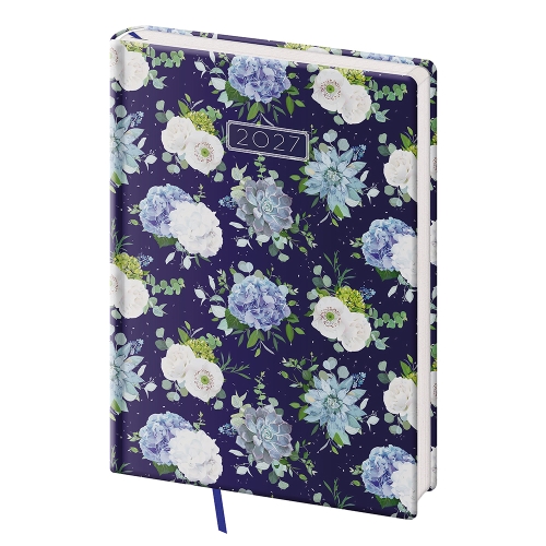 Diár 2027 denný A5 Vario Lyra - Floral