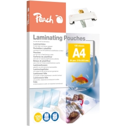 Laminating films Peach A4 216 x 303 mm, 125 mic / pack. 25 pcs