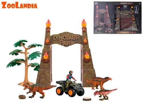 Zoolandia dinosaurus park set s doplnkami v krabičke