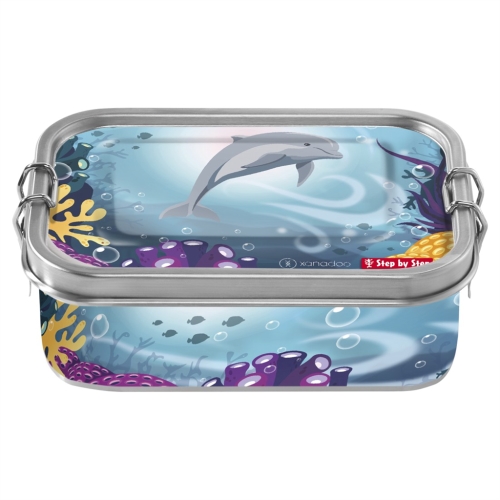 Stainless steel snack box, Dolphin Pippa